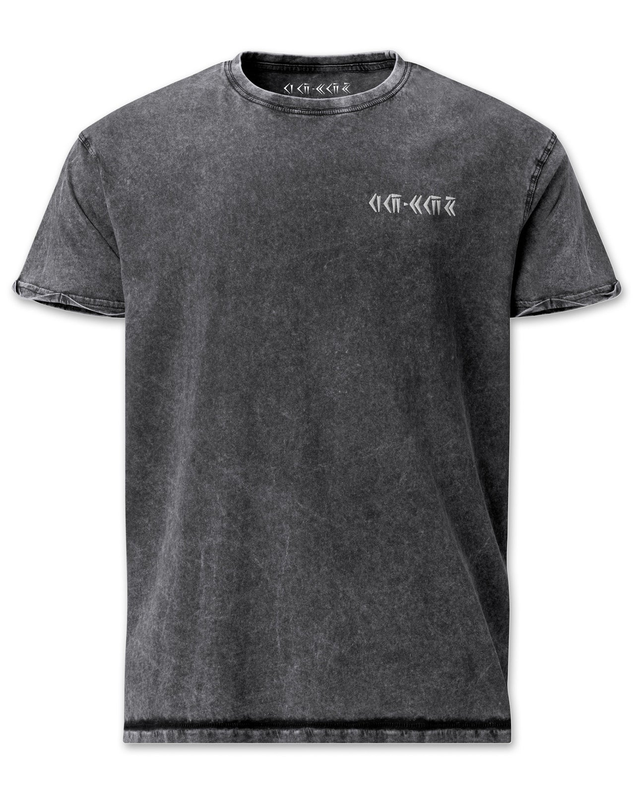 CYRUS Embroidered Logo Denim T-Shirt