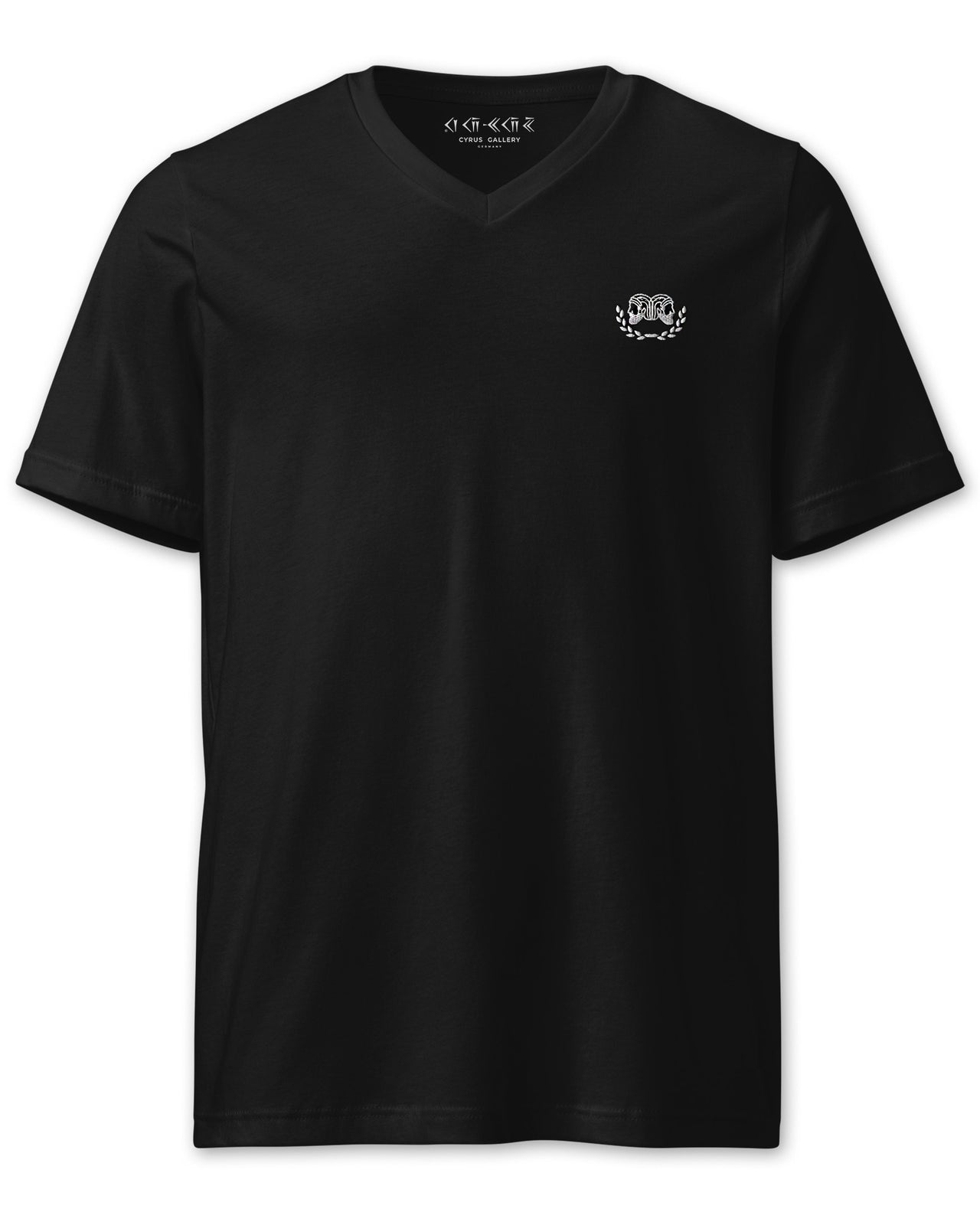 CYRUS Embroidered V-Neck T-Shirt