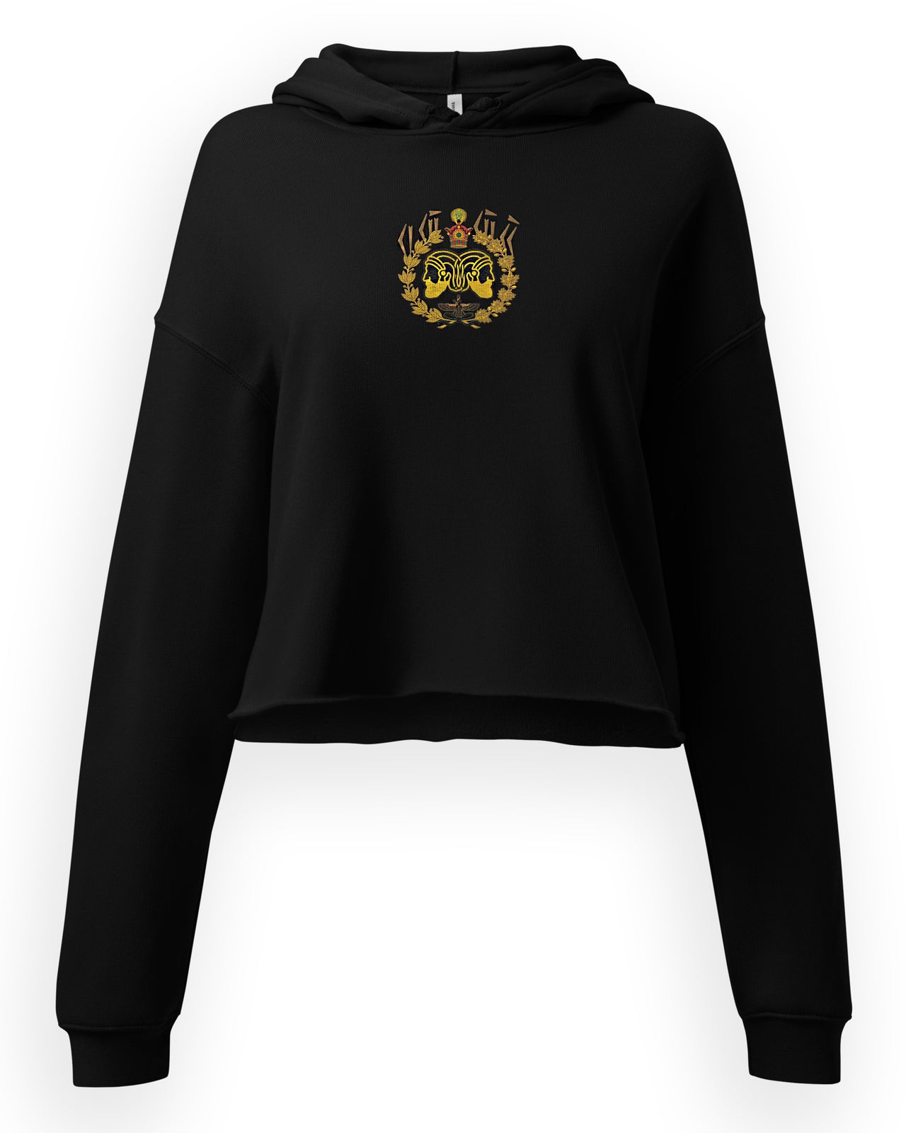 CYRUS Imperial Badge Logo Crop Hoodie