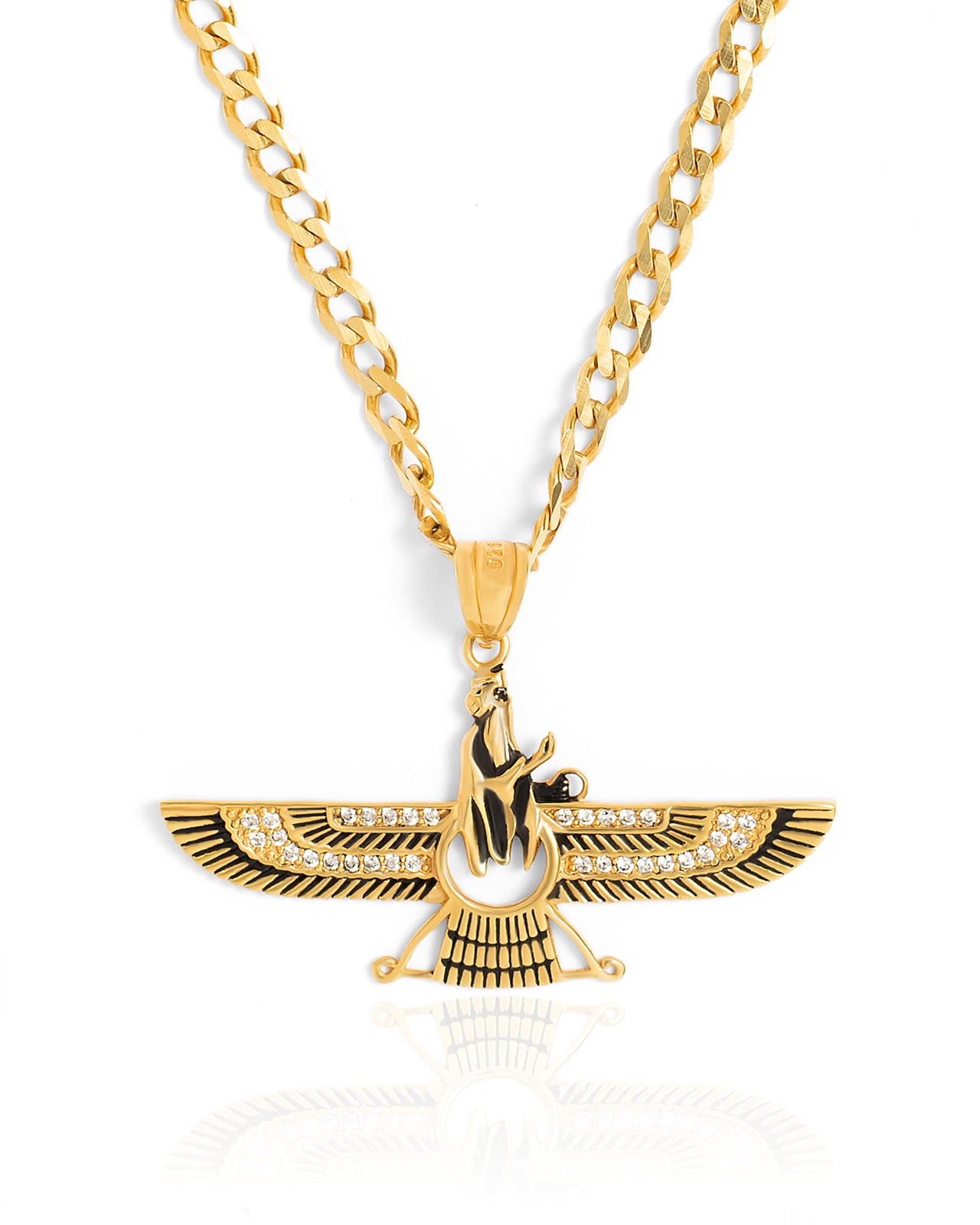 Faravahar Silver 925 Iced Necklace