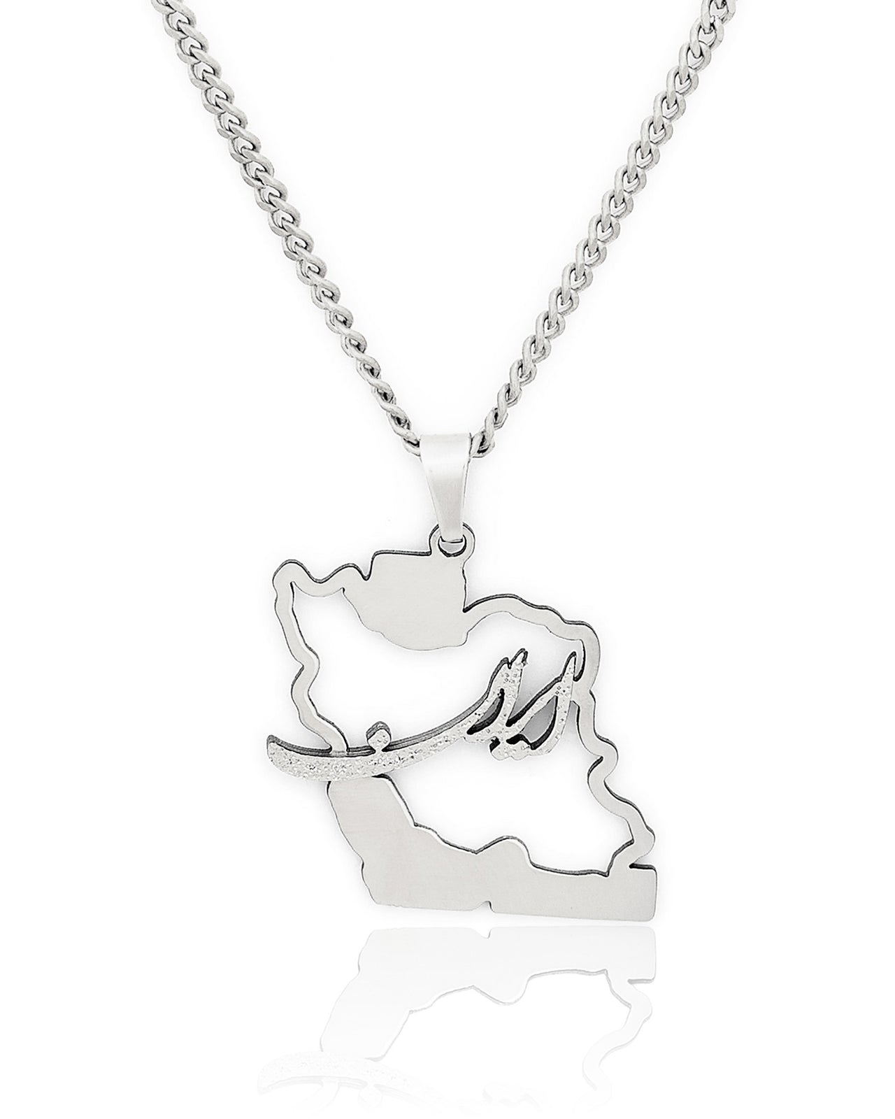 Iran Calligraphy Stainless Steel Necklace
