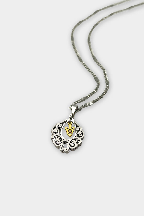PERSIAN FLORA STAINLESS STEEL NECKLACE