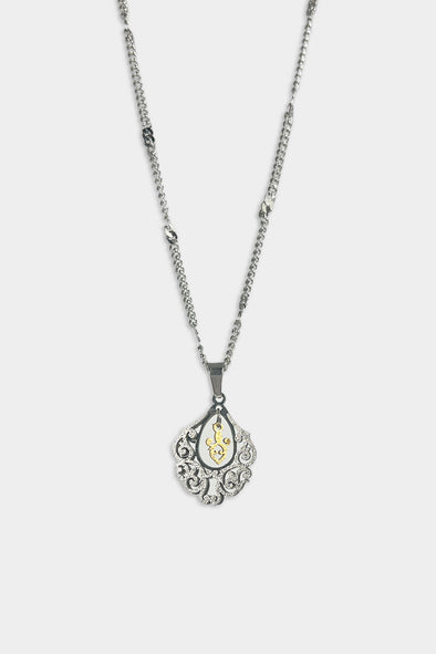 PERSIAN FLORA STAINLESS STEEL NECKLACE