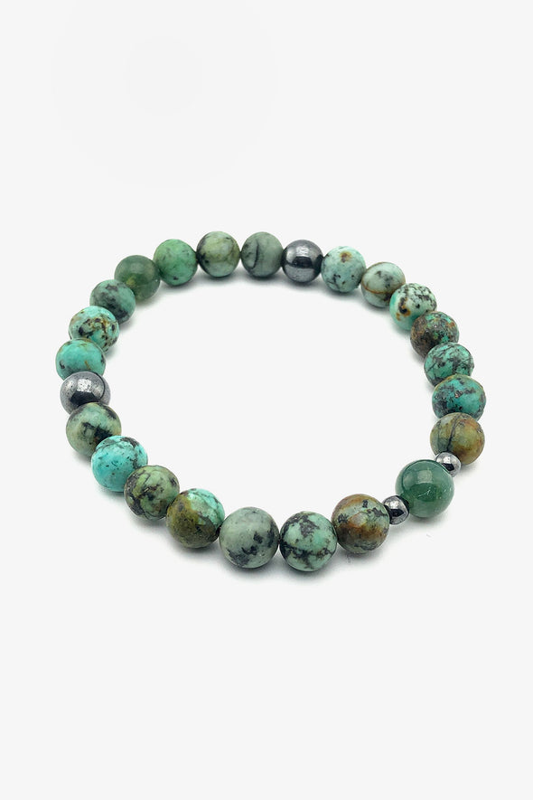 AFRICAN TURQUOISE 8MM BRACELET
