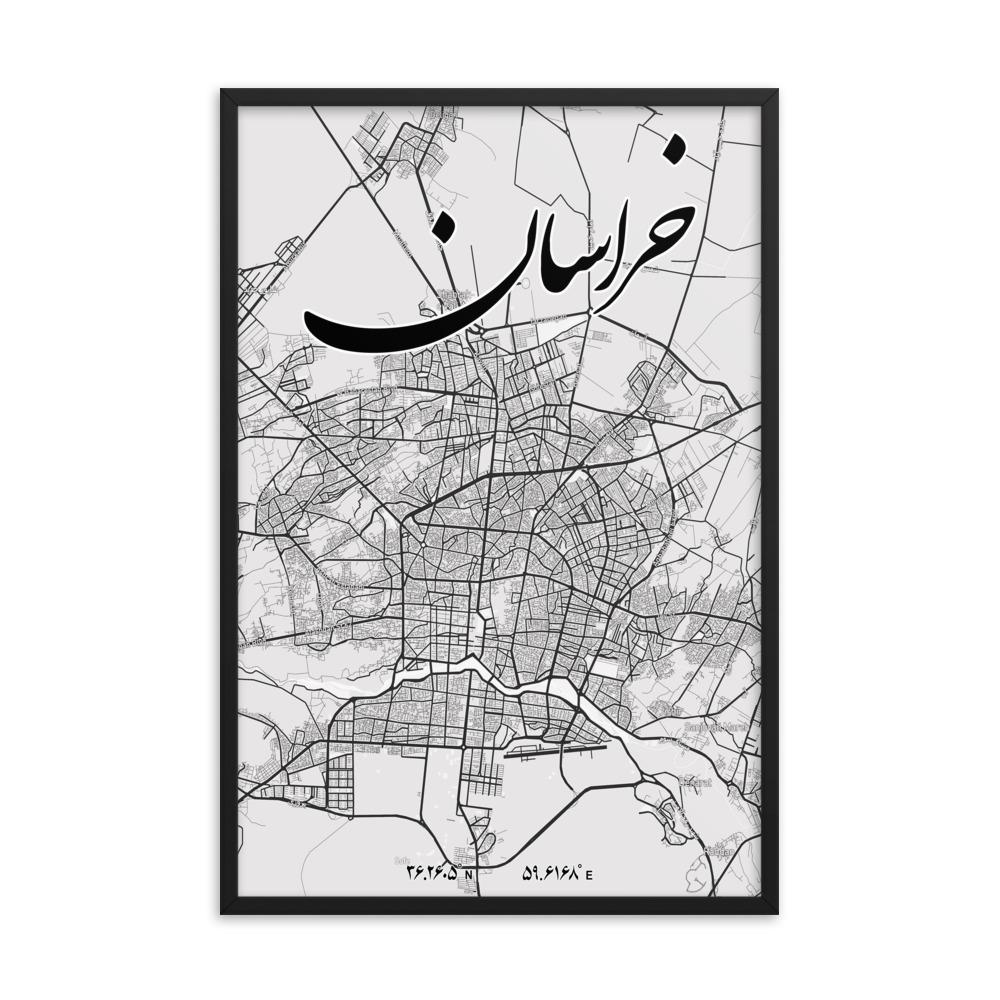 PERSIAN CITIES MAP WALLART - CYRUS GALLERY