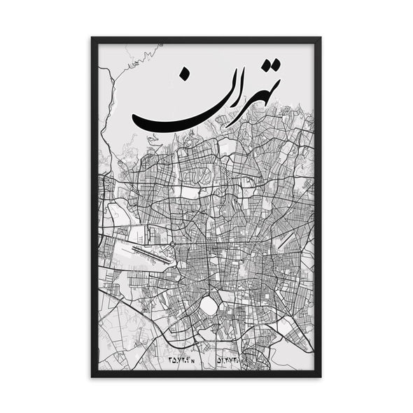 PERSIAN CITIES MAP WALLART - CYRUS GALLERY